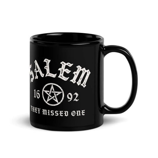 Salem University Black Ceramic Coffee Mug, Magick, the witches you couldn’t burn, Rebel Girl Rampage 