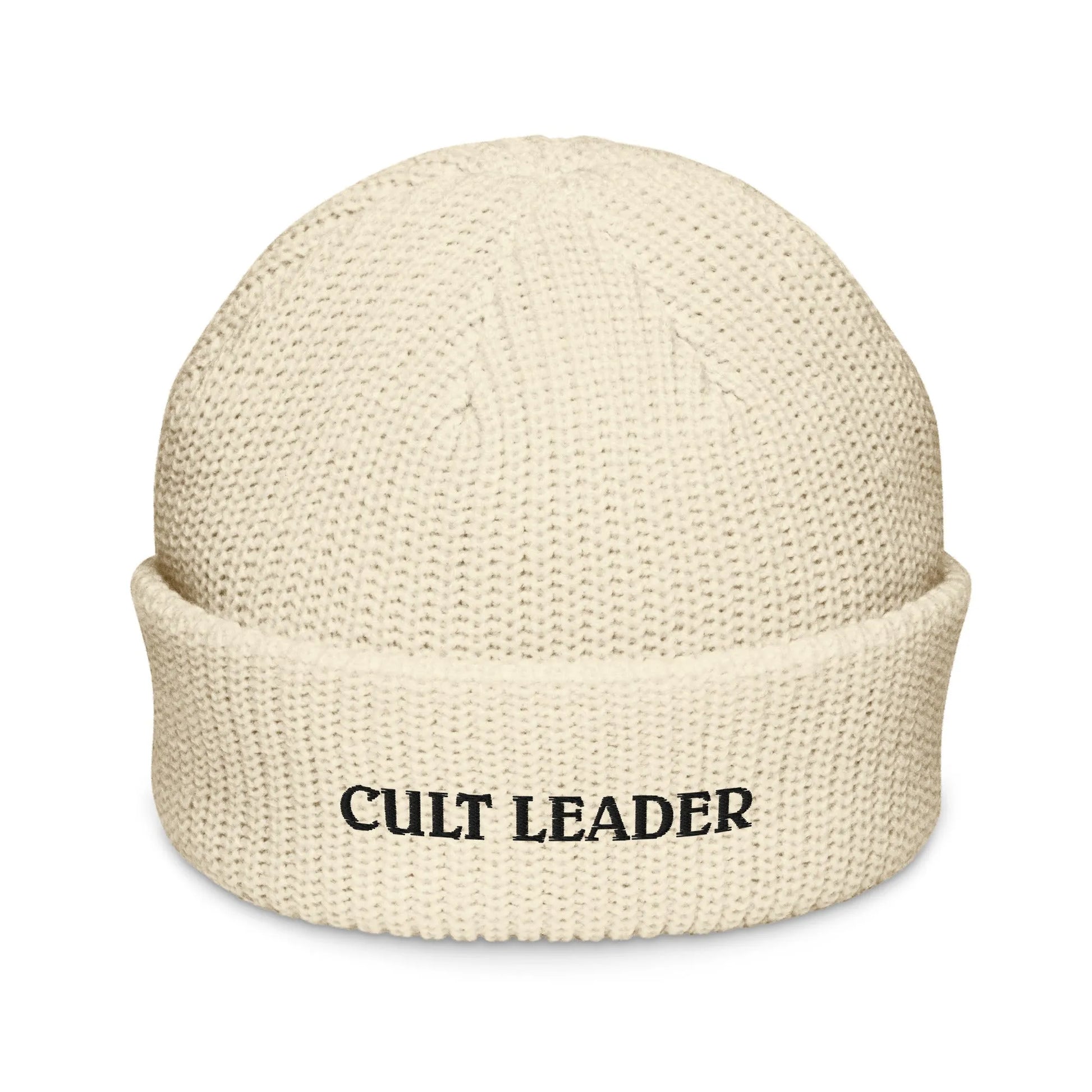 Cult Leader embroidered beanie, winter hat, spooky season, Rebel Girl Rampage