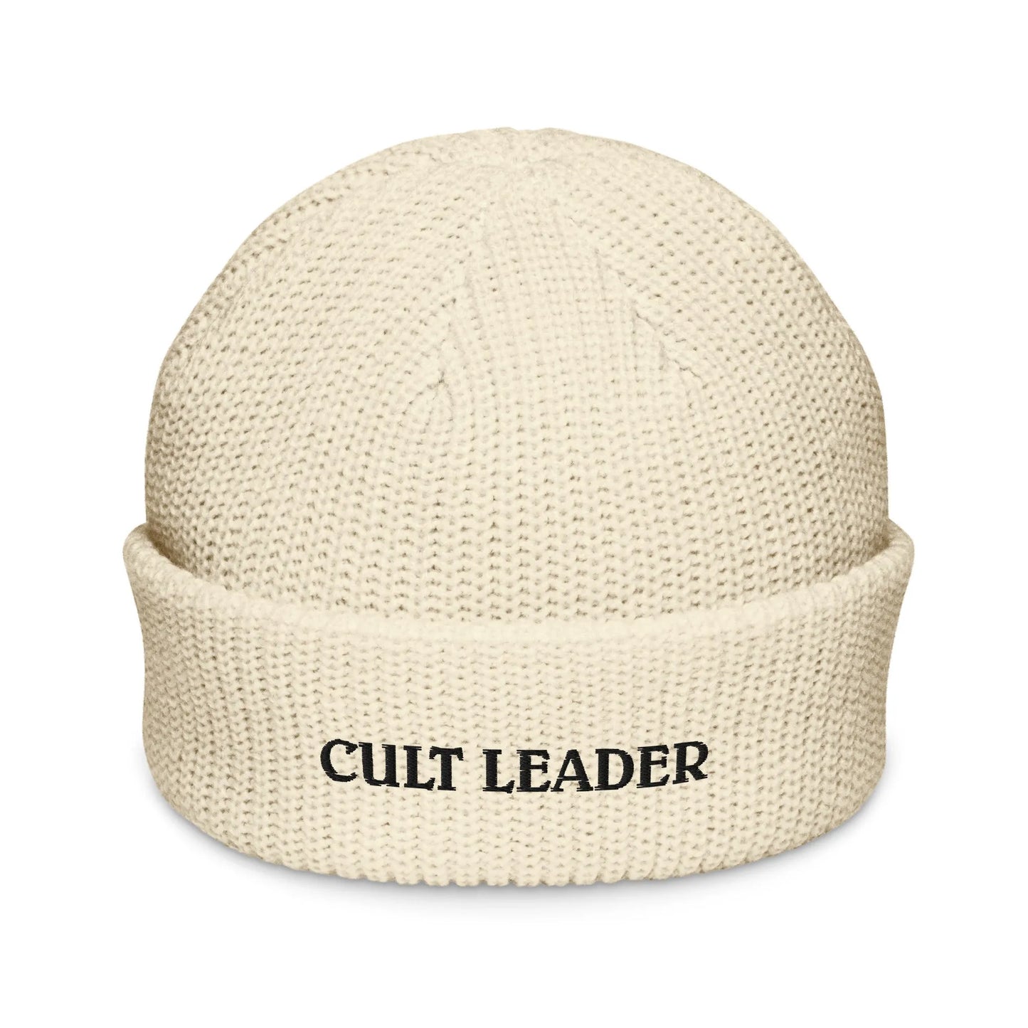 Cult Leader embroidered beanie, winter hat, spooky season, Rebel Girl Rampage