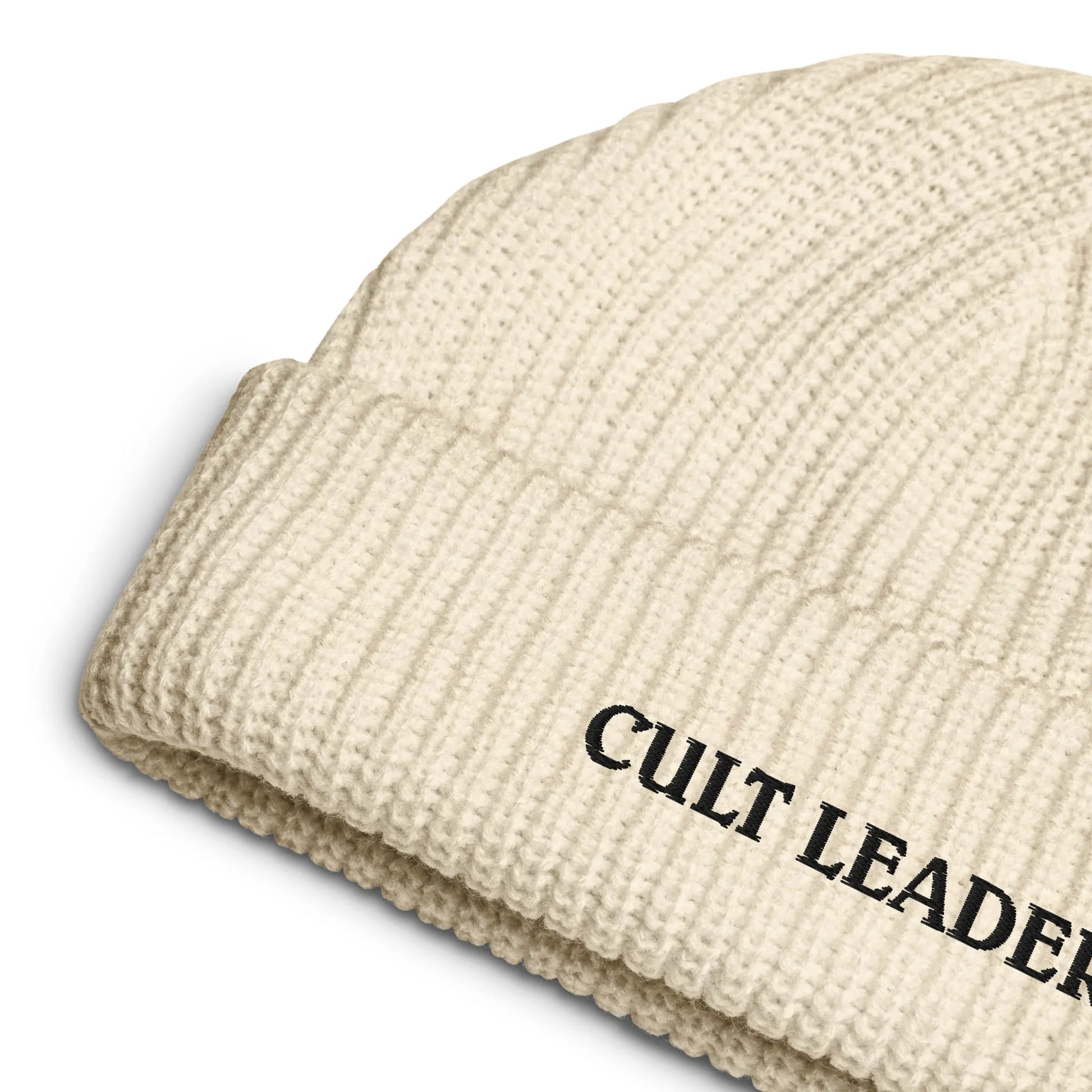Cult Leader embroidered beanie, winter hat, spooky season, Rebel Girl Rampage