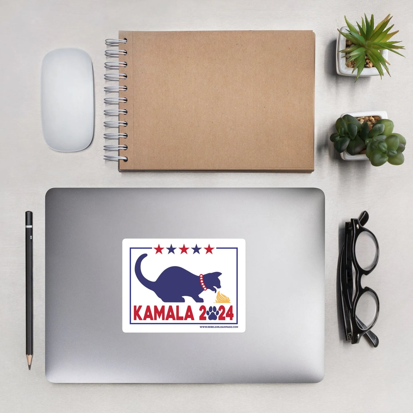 Kamala Kat Stickers, Rebel Girl Rampage