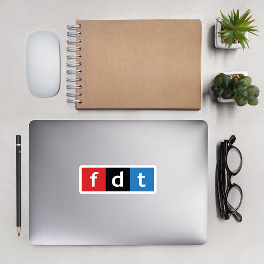 FDT Bumper Sticker, NPR, Save Public Broadcasting, Protest, Rebel Girl Rampage