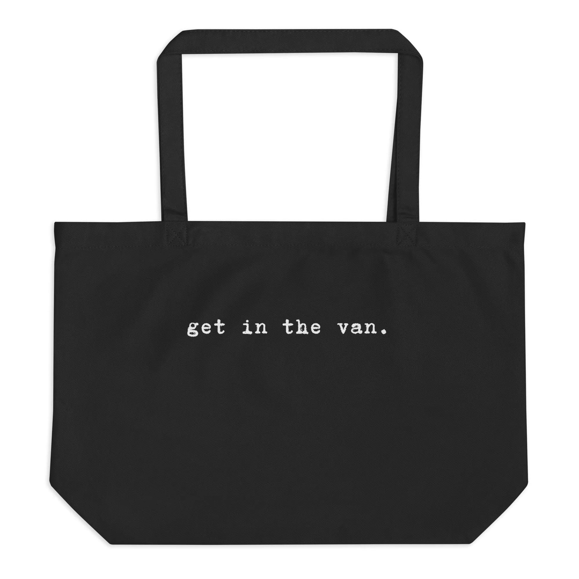 Get in the van heavy cotton canvas reusable shopping toe bag. Van life, Market bag, Adventure, Rebel Girl Rampage 