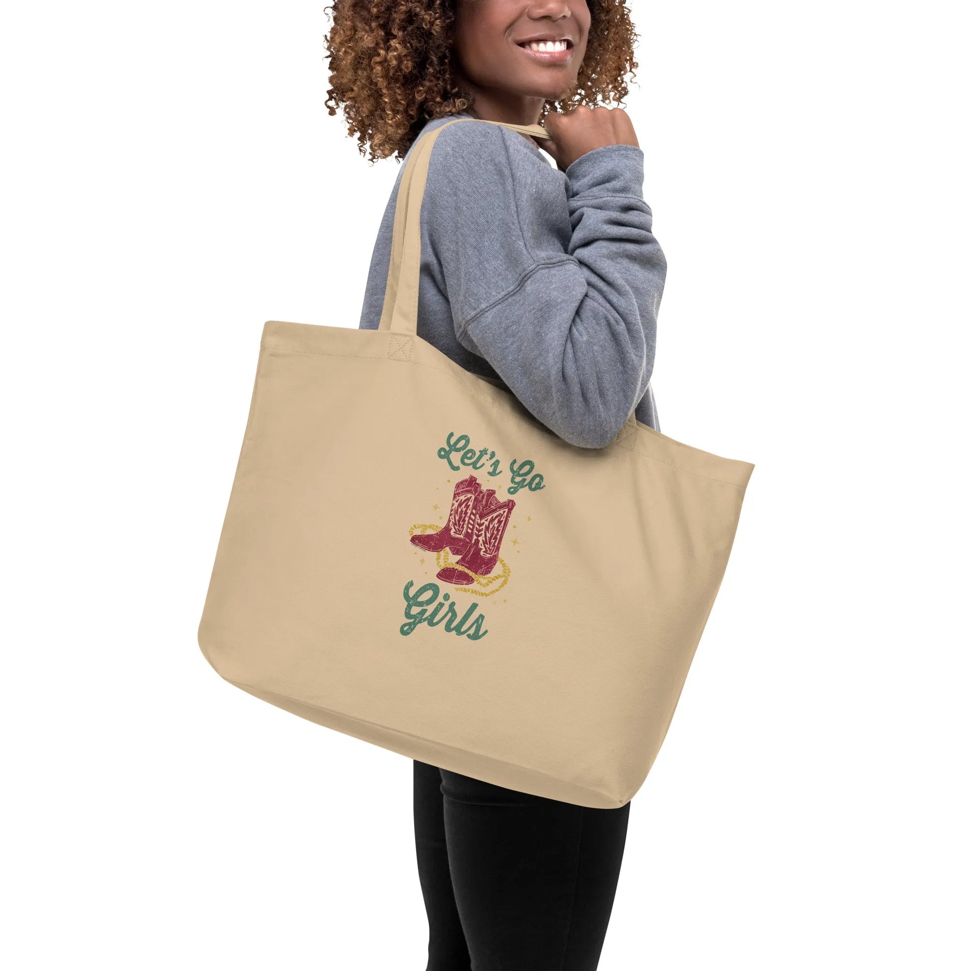 Let’s Go Girls Large Organic Tote Bag