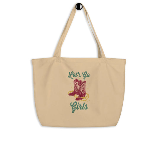 Let’s Go Girls Large Organic Tote Bag