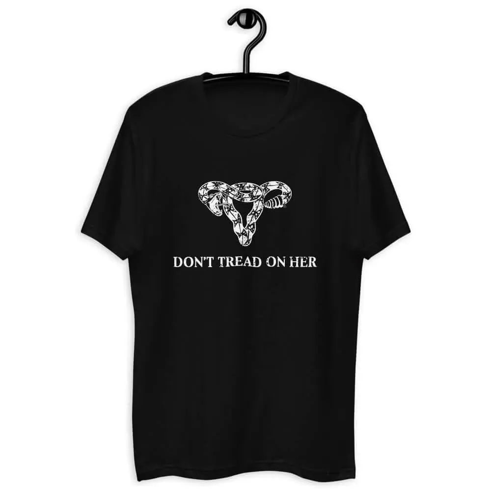 Don’t Tread On Her Uterus Pro Choice Feminist Mens T-Shirt Rebel Girl Rampage