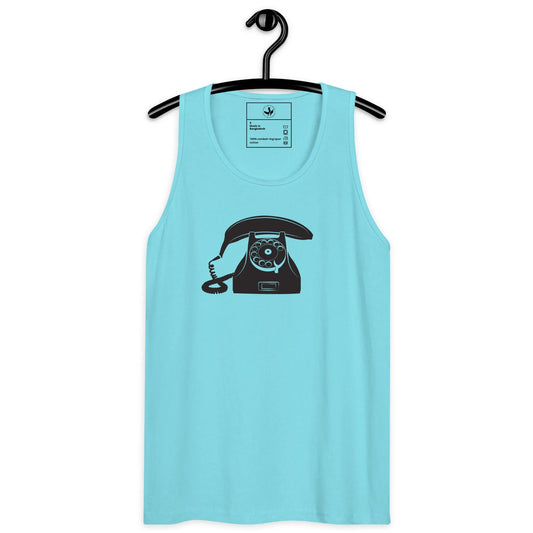 Banana Phone Men’s Tank Top, retro style, vintage style, funny, cool, indie, Rebel Girl Rampage 