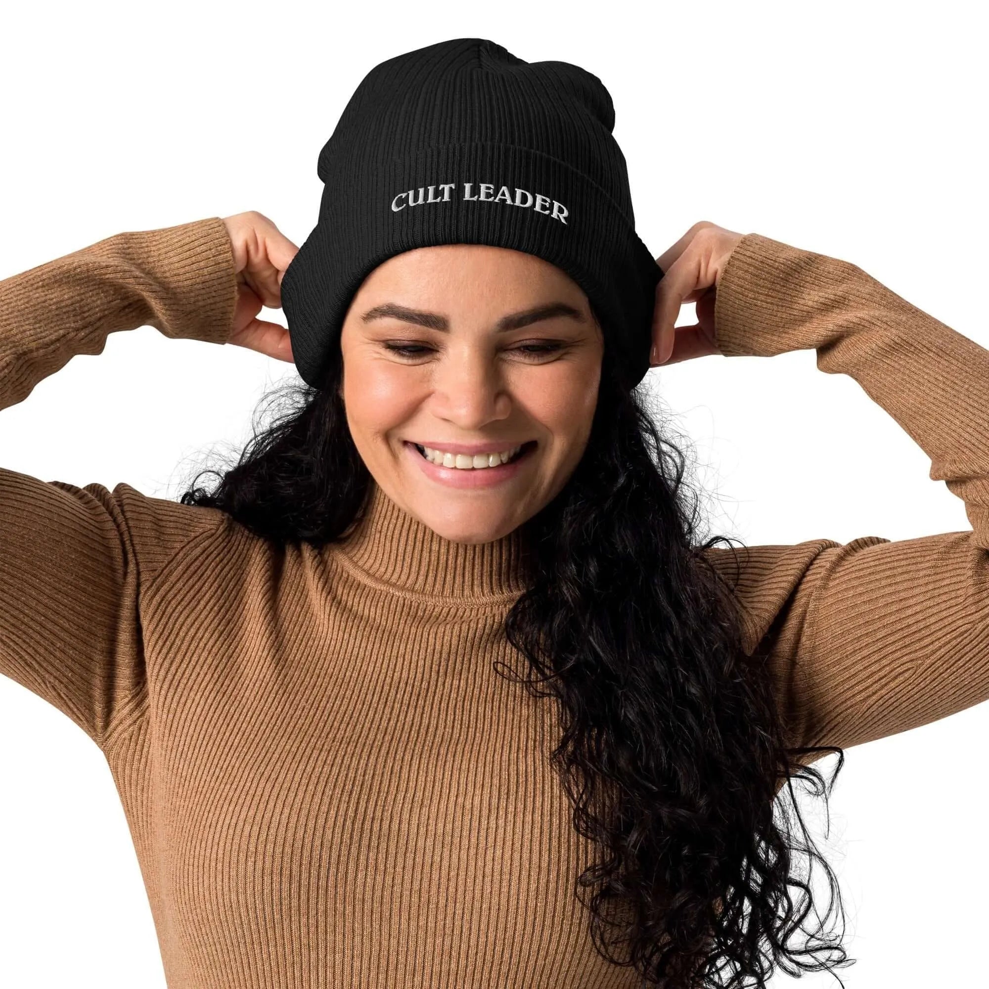 Cut Leader Organic Sustainable Eco-Friendly Witch Ribbed Beanie Hat