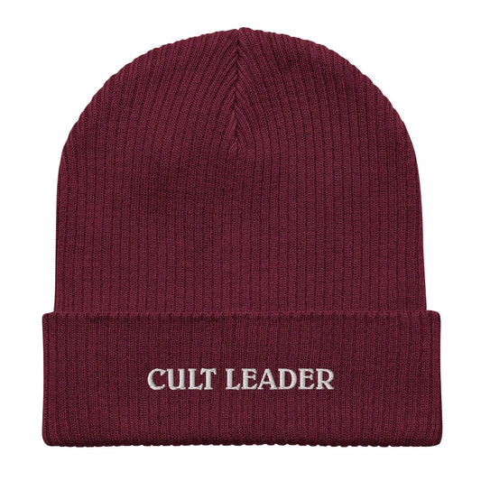 Cut Leader Organic Sustainable Eco-Friendly Witch Ribbed Beanie Hat