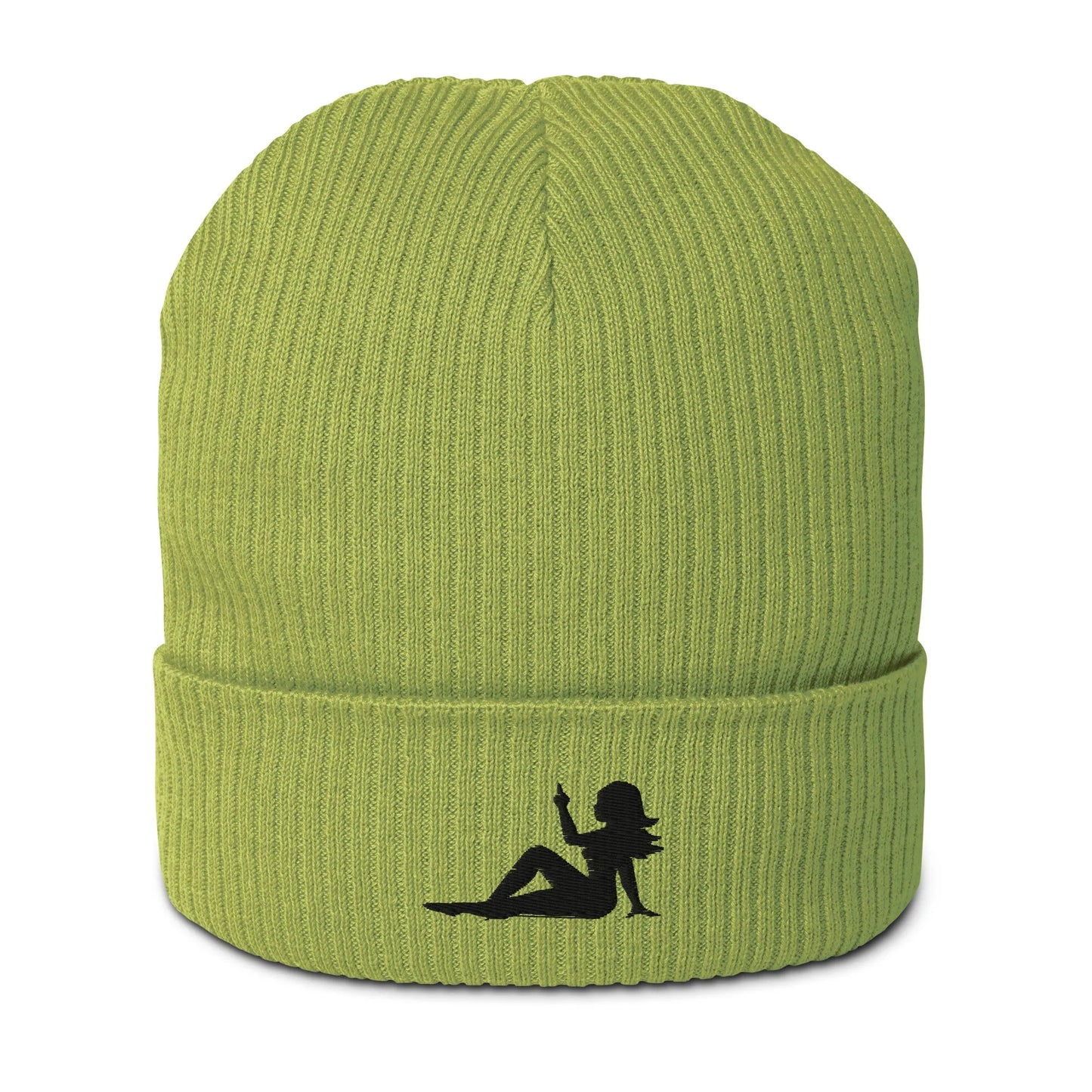 Mud Flap Chick Middle Finger F You organic eco friendly sustainable women empowerment beanie winter hat