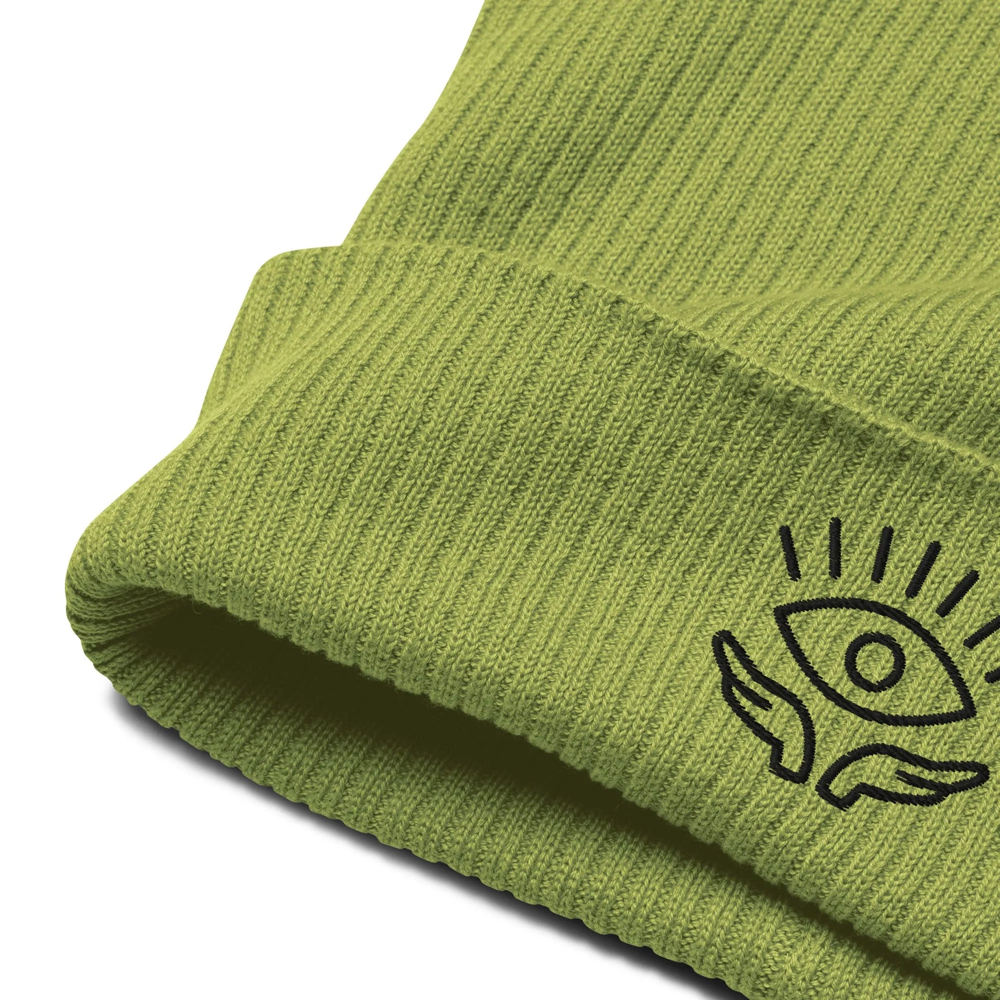 Evil Eye Organic Ribbed Beanie, cozy and fun, Rebel Girl Rampage