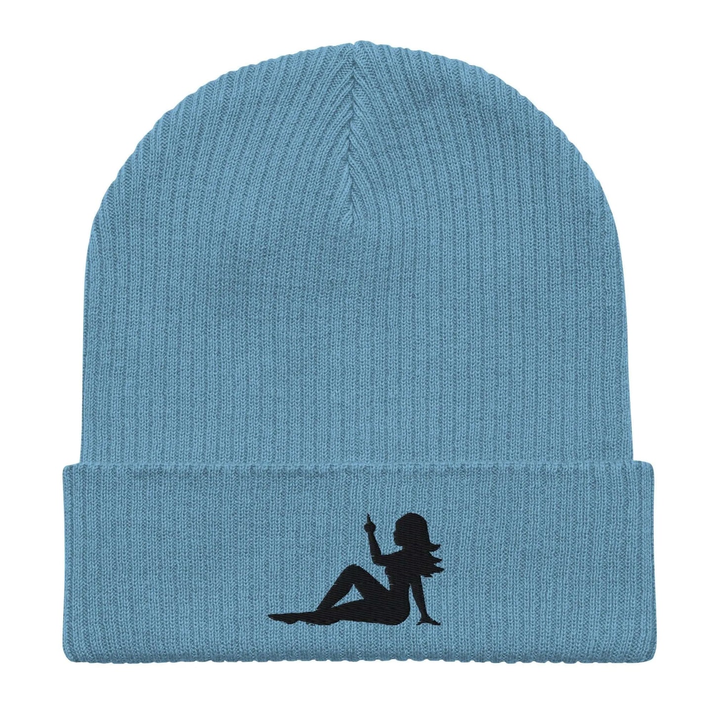 Mud Flap Chick Middle Finger F You organic eco friendly sustainable women empowerment beanie winter hat