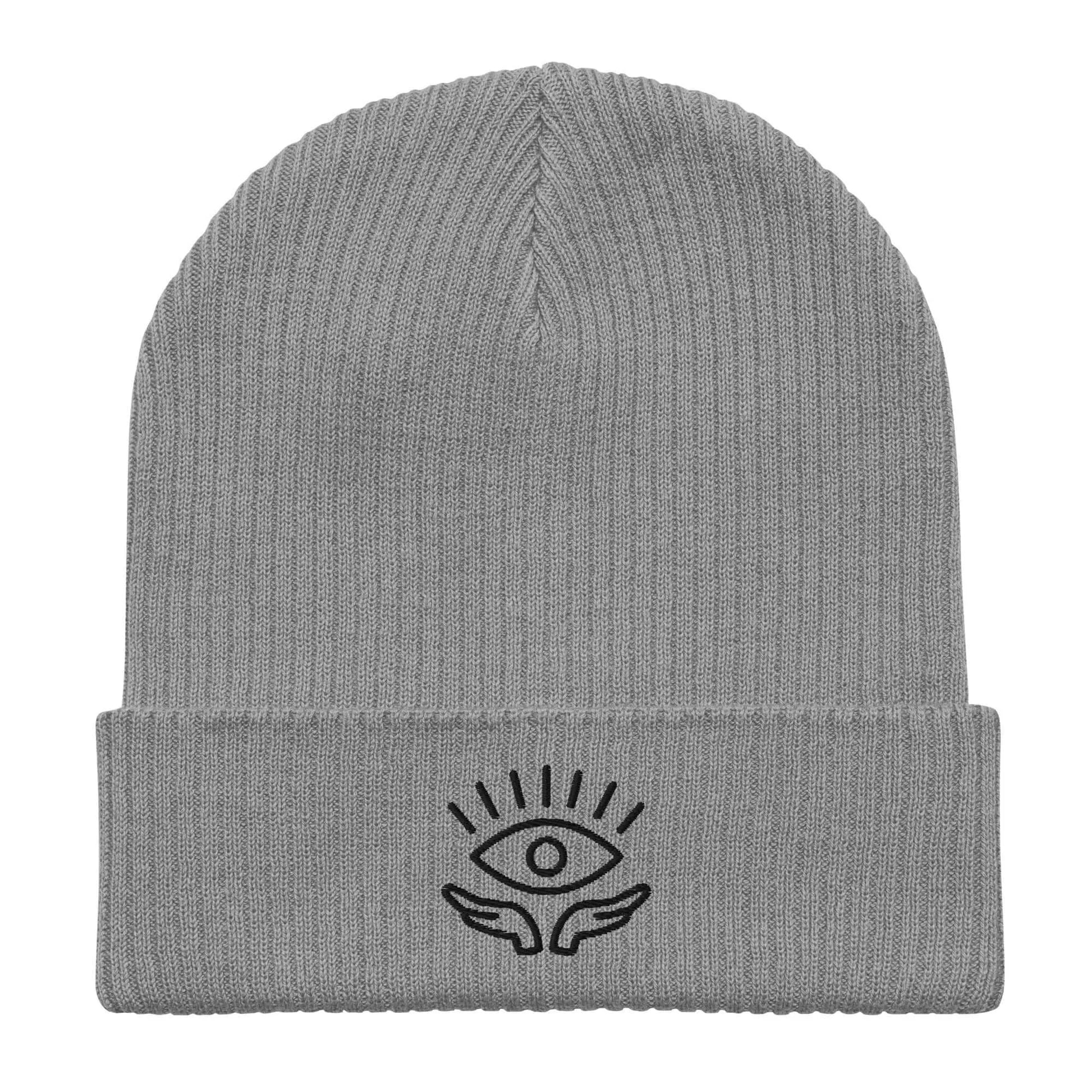 Evil Eye Organic Ribbed Beanie, cozy and fun, Rebel Girl Rampage