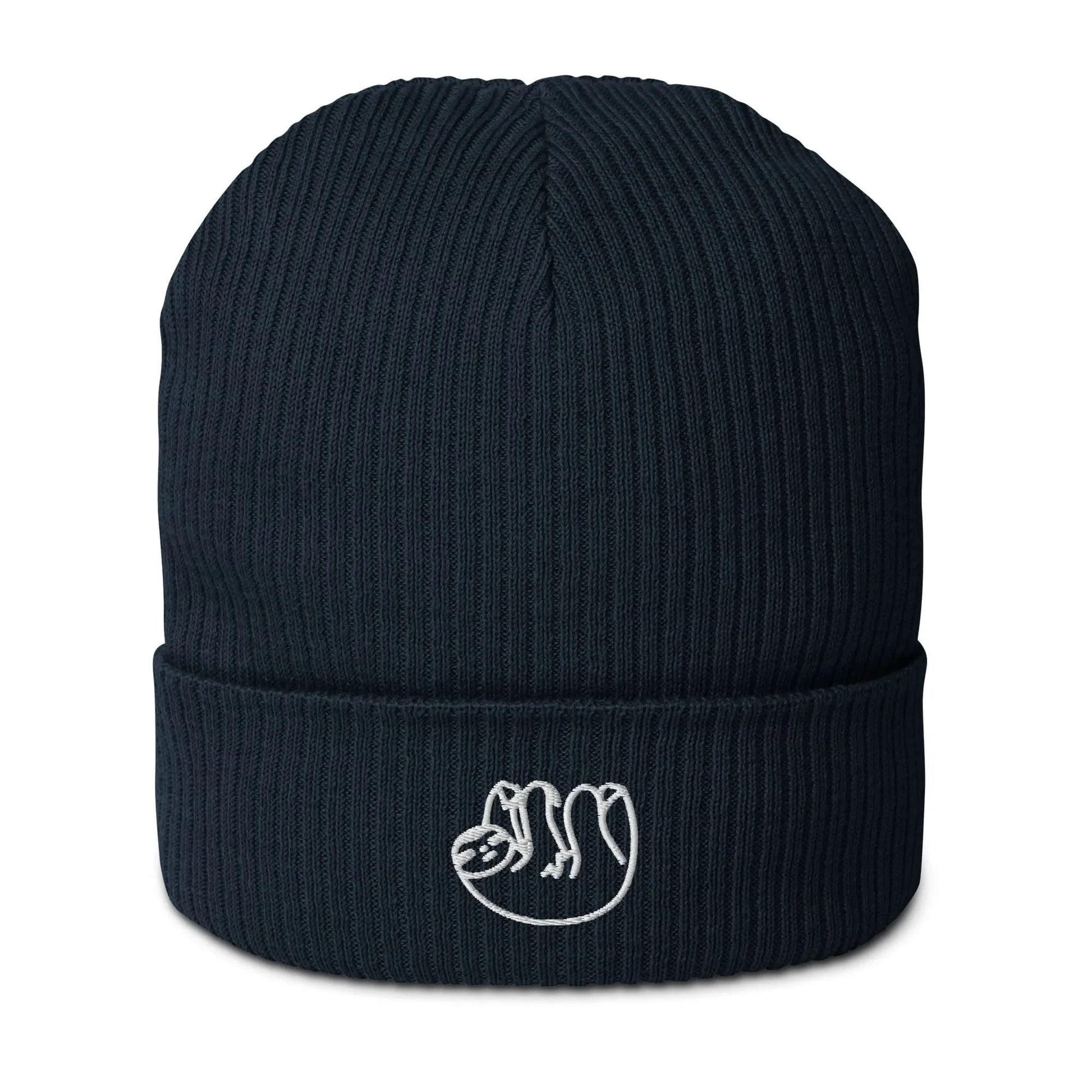 Sloth Organic Ribbed Beanie, cute, animal lover, Rebel Girl Rampage