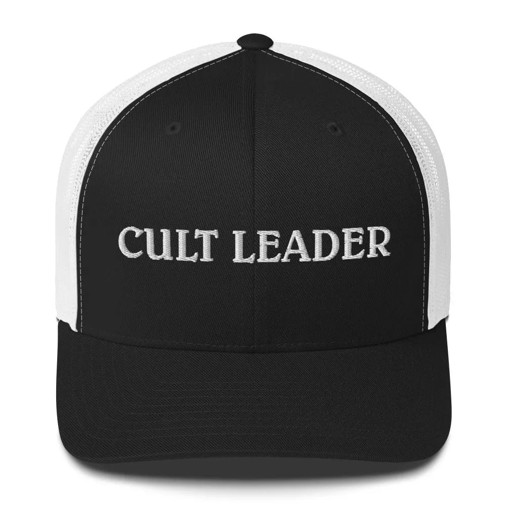 Cult Leader Embroidered Retro Trucker Cap, Hats, Whimsy, Rebel Girl Rampage, Hats, Rebel Girl Rampage