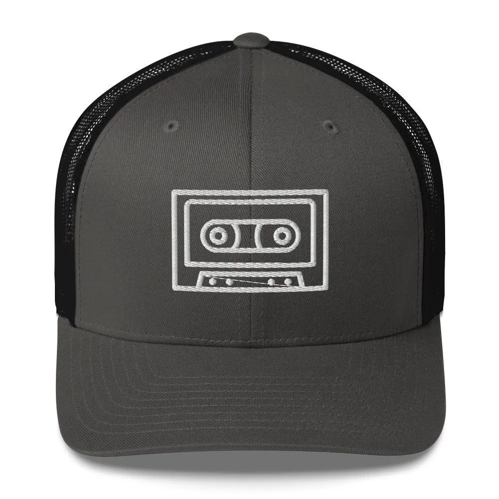 Cassette Tape Retro Trucker Cap, Hats, Whimsy, Rebel Girl Rampage, Rebel Girl Rampage