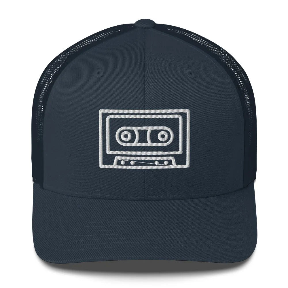 Cassette Tape Retro Trucker Cap, Hats, Whimsy, Rebel Girl Rampage, Rebel Girl Rampage