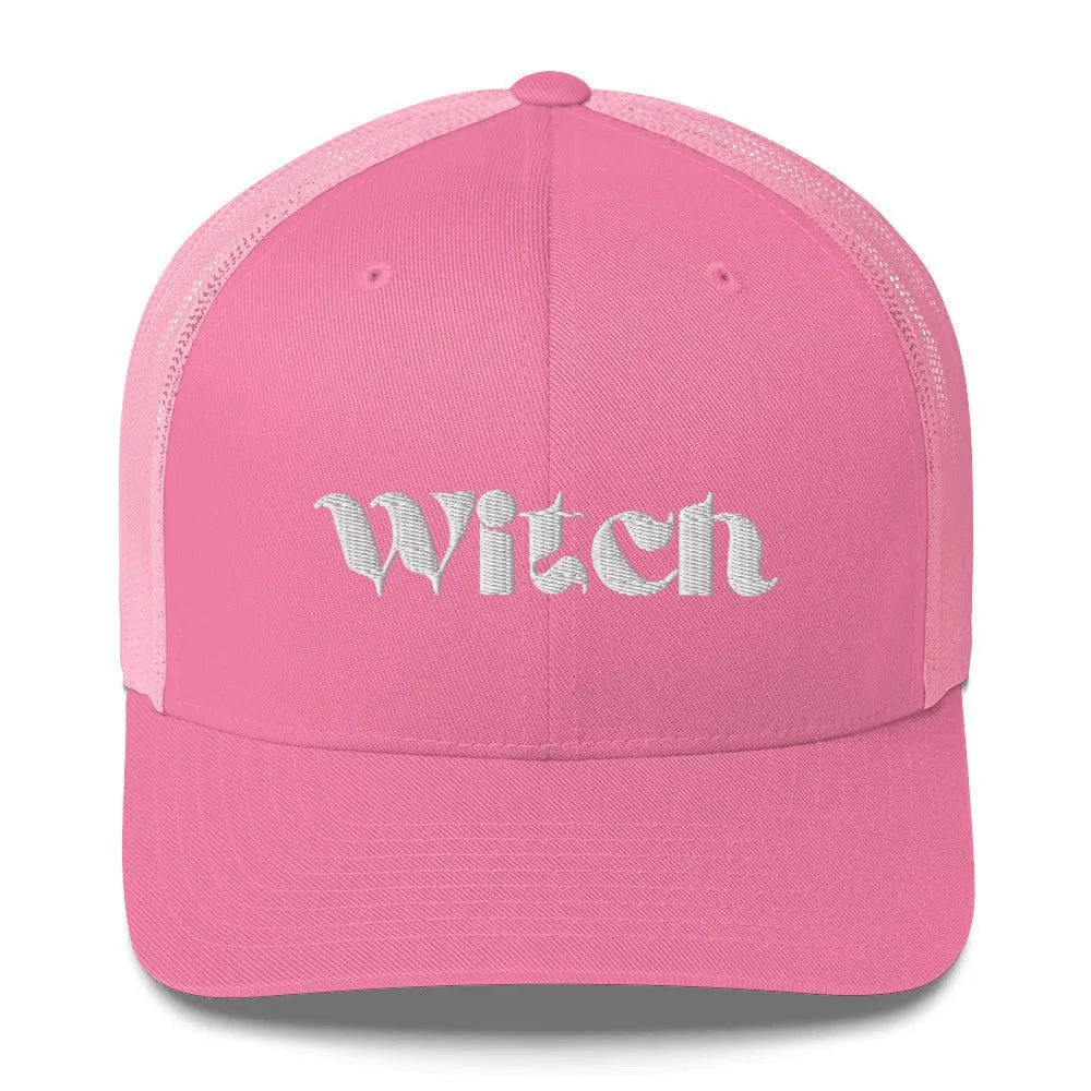 Witch Barbie pink magical retro vintage style trucker hat girl power rebel girl rampage