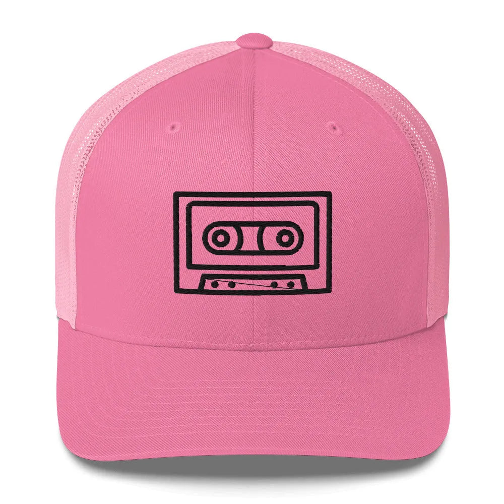 Cassette Tape Retro Trucker Cap, Hats, Whimsy, Rebel Girl Rampage, Rebel Girl Rampage