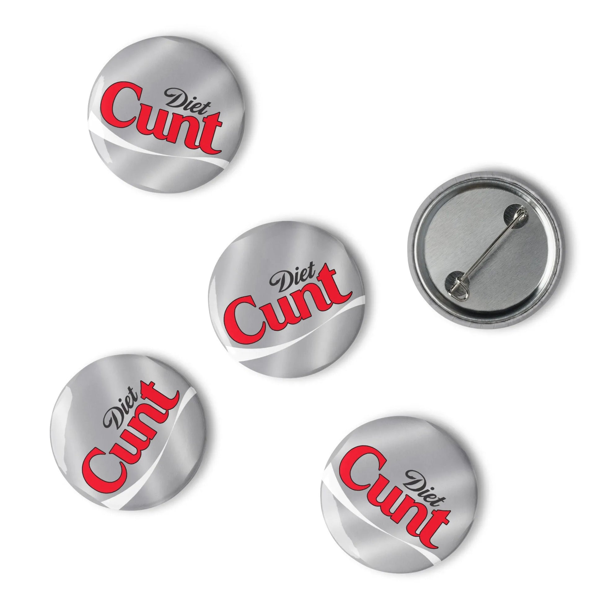 Diet C*nt Pinback Button Set