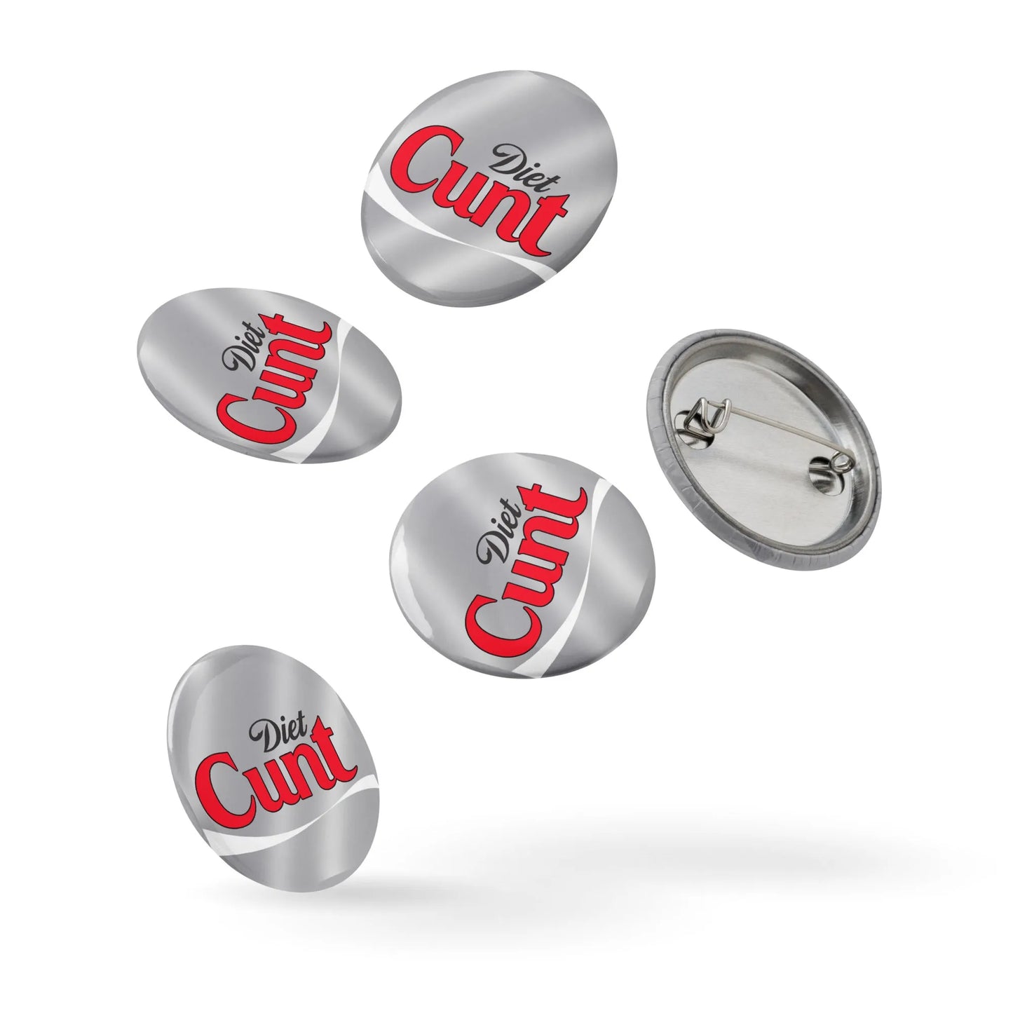 Diet C*nt Pinback Button Set