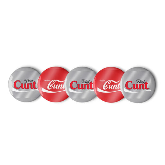 Original & Diet C*nt Pinback Button Set