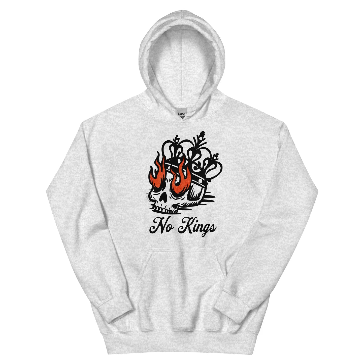 no kings democracy antifa skull, crown and flames graphic art, rebellion, anti trump, protest clothing, Rebel Girl Rampage