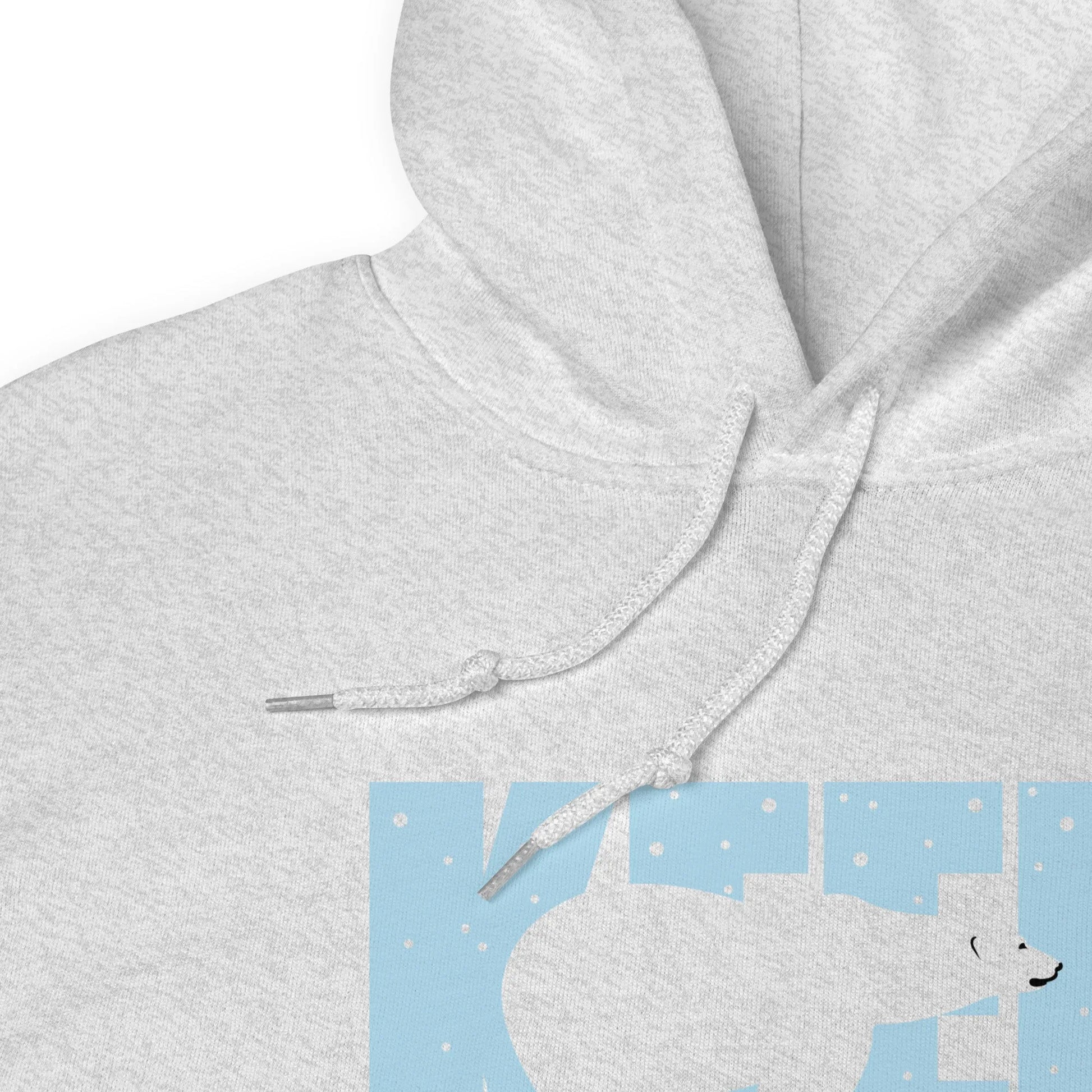 Keep Frozen polar bear graphic hoodie, global warming, climate change, ice caps, winter, cozy, chilly, warm, animal activist, animal lover, environmentally conscious, Rebel Girl Rampage