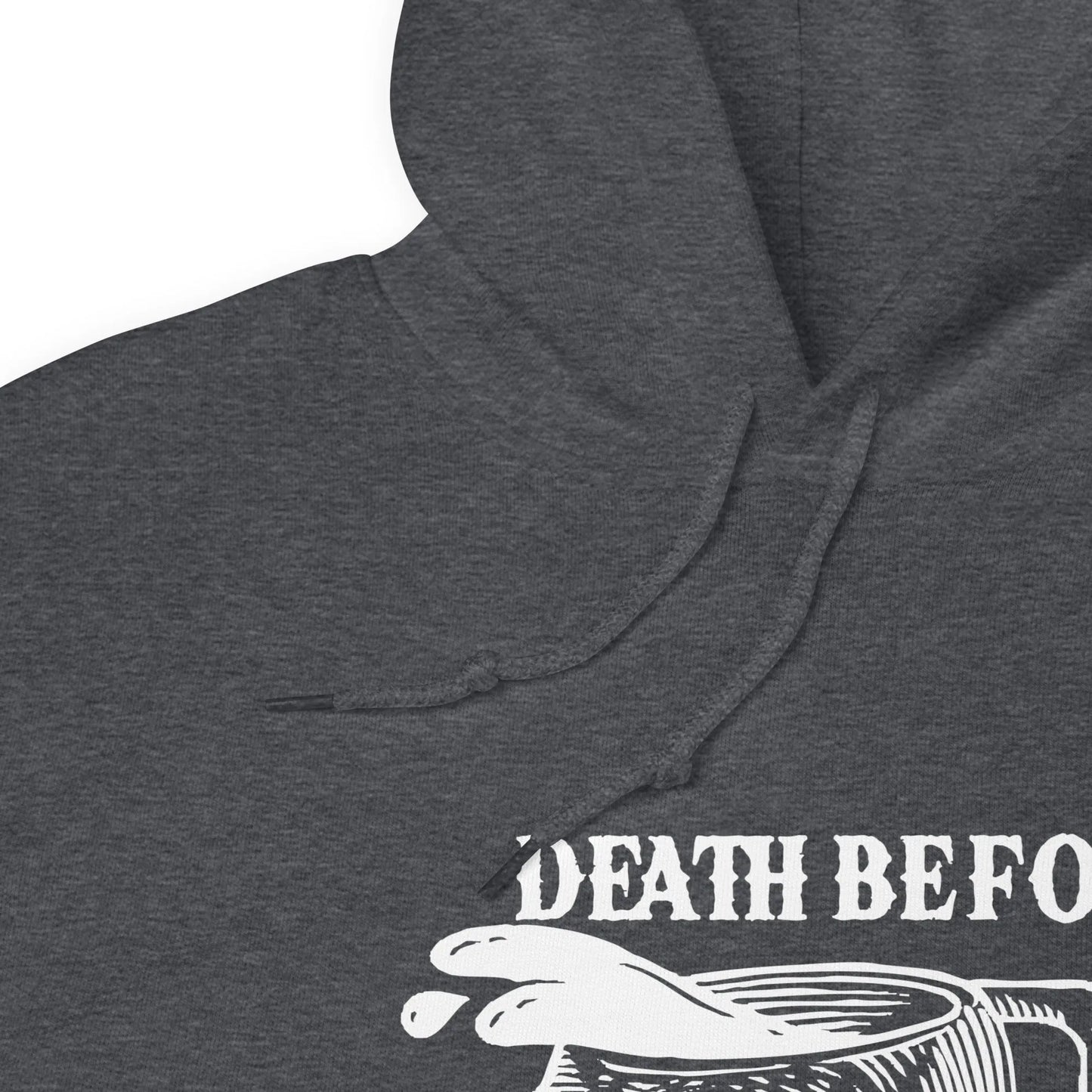 Death before decaf, coffee lover, coffee fiend, caffeine, coffee snob, coffee shop, punk, local coffee, Rebel Girl Rampage