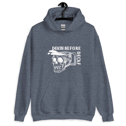 Death before decaf, coffee lover, coffee fiend, caffeine, coffee snob, coffee shop, punk, local coffee, Rebel Girl Rampage