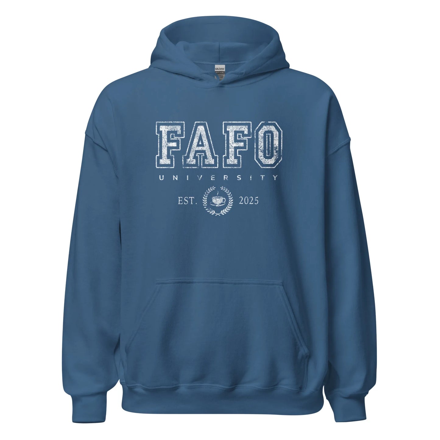 Fuck around and find out, "Fafo University" graphic hoodie, bold, funny, attitude, satirical, life school, Rebel Girl Rampage