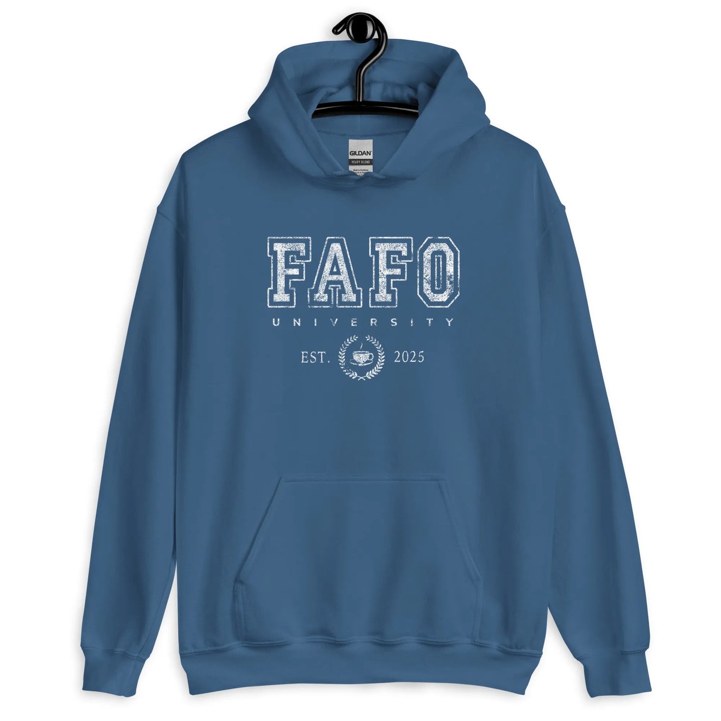 Fuck around and find out, "Fafo University" graphic hoodie, bold, funny, attitude, satirical, life school, Rebel Girl Rampage