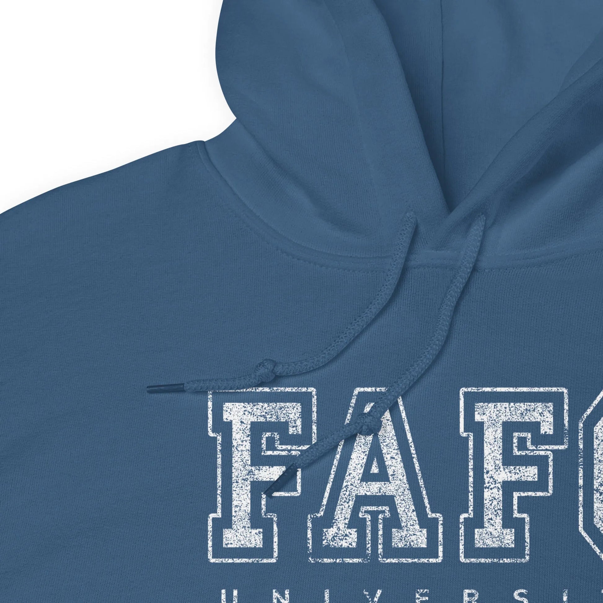 Fuck around and find out, "Fafo University" graphic hoodie, bold, funny, attitude, satirical, life school, Rebel Girl Rampage