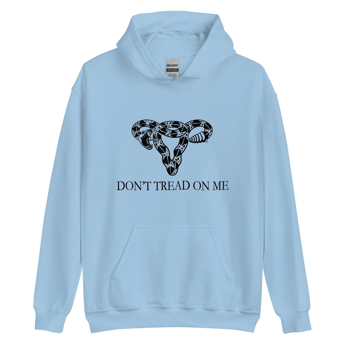 Don’t Tread On Me Feminist Snake Pro Choice Uterus Unisex Hoodie sweatshirt Women’s Abortion Birth control rights Roe V wade My Body My Choice Rebel Girl Rampage