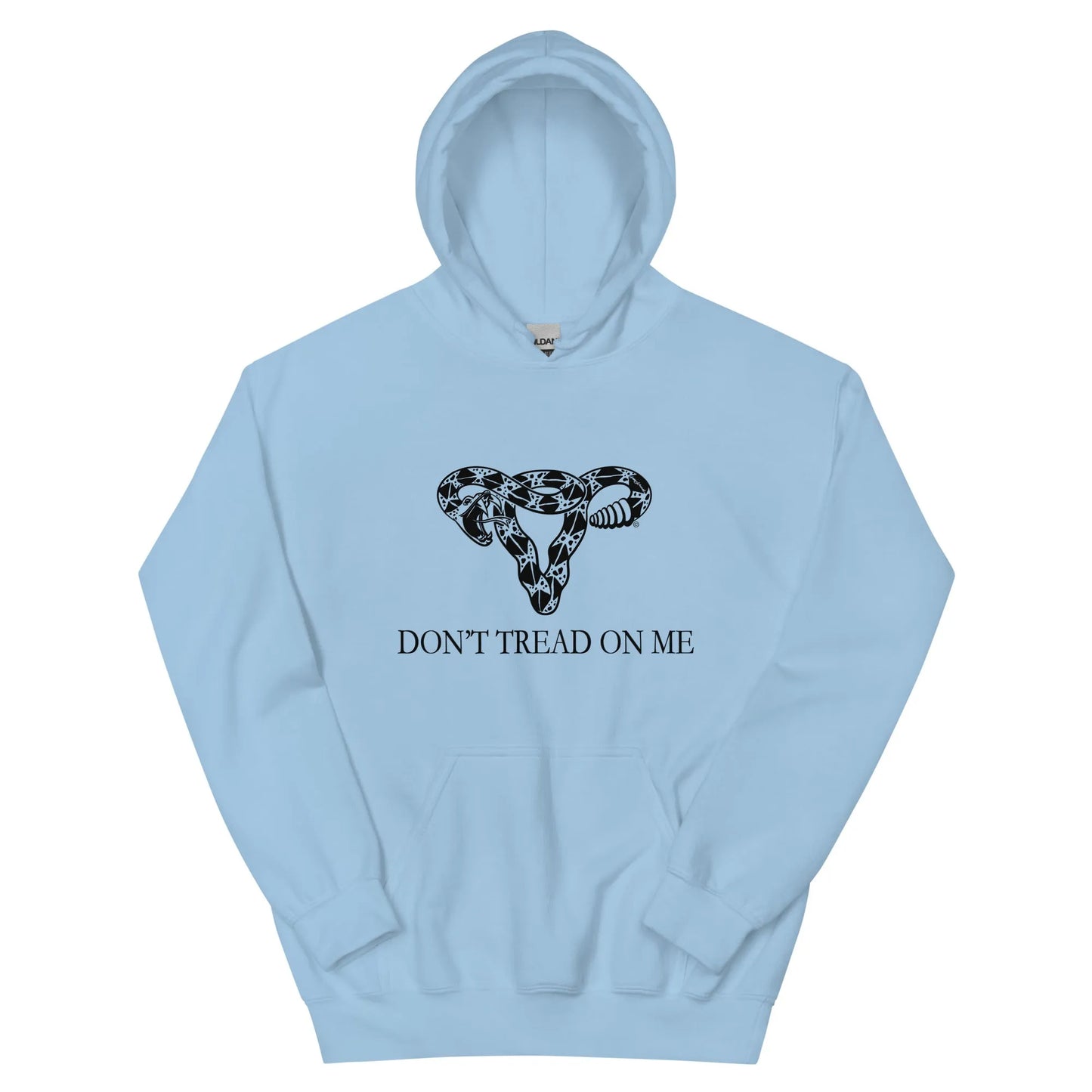 Don’t Tread On Me Feminist Snake Pro Choice Uterus Unisex Hoodie sweatshirt Women’s Abortion Birth control rights Roe V wade My Body My Choice Rebel Girl Rampage