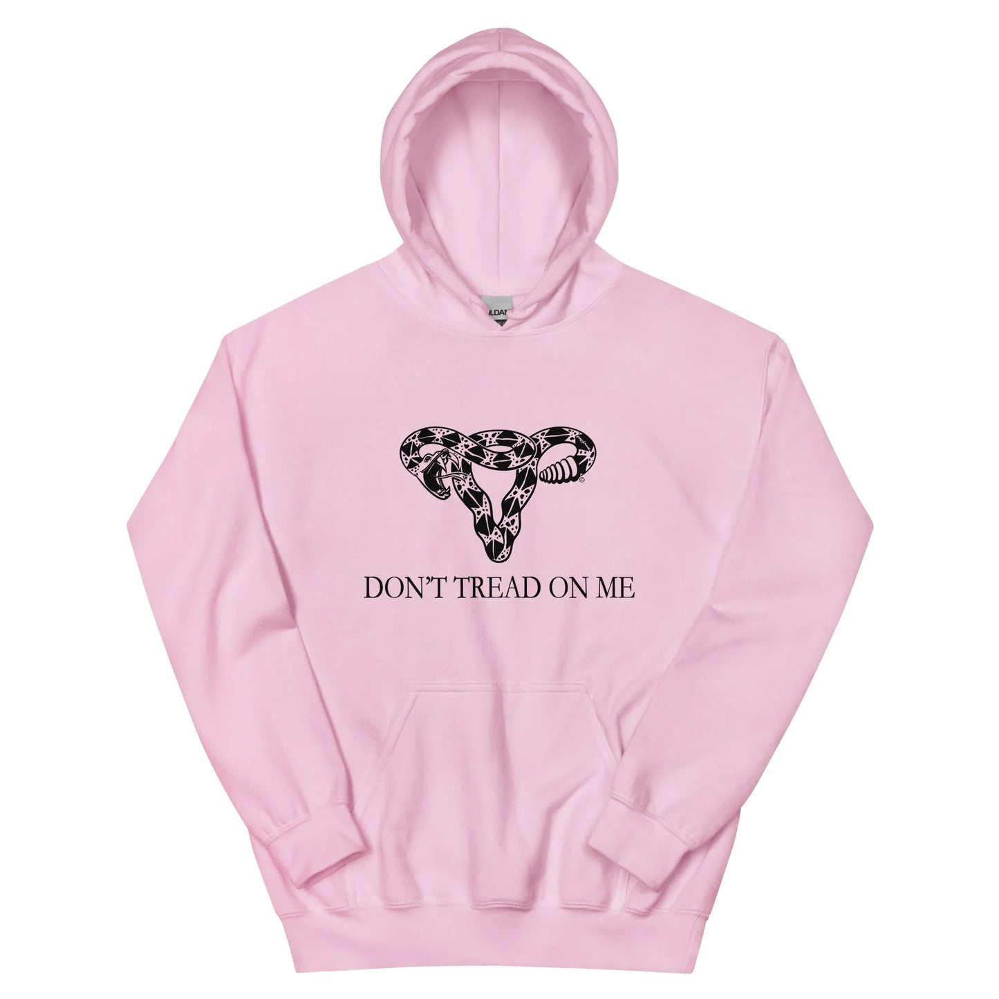 Don’t Tread On Me Feminist Snake Pro Choice Uterus Unisex Hoodie sweatshirt Women’s Abortion Birth control rights Roe V wade My Body My Choice Rebel Girl Rampage