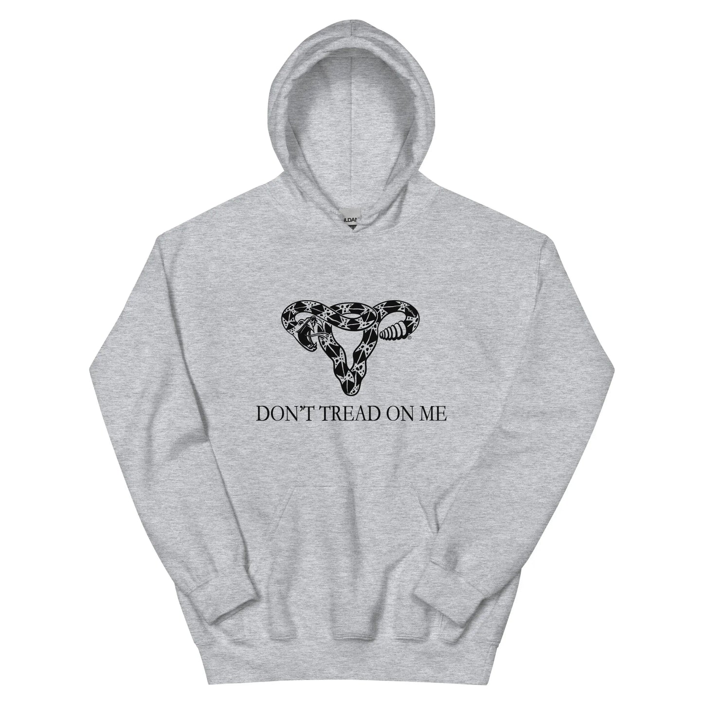 Don’t Tread On Me Feminist Snake Pro Choice Uterus Unisex Hoodie sweatshirt Women’s Abortion Birth control rights Roe V wade My Body My Choice Rebel Girl Rampage