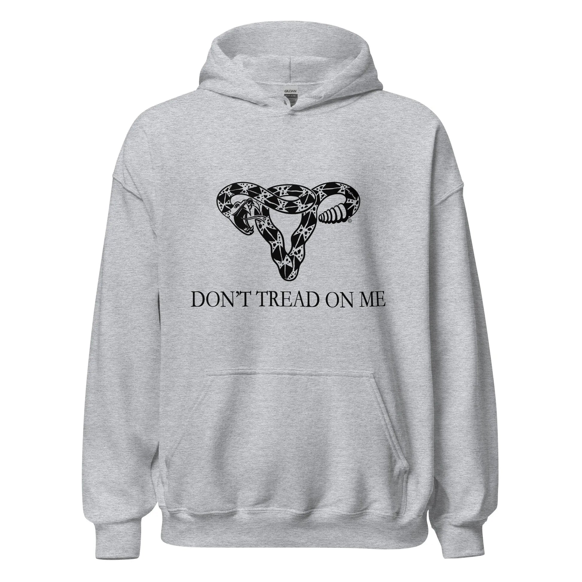 Don’t Tread On Me Feminist Snake Pro Choice Uterus Unisex Hoodie sweatshirt Women’s Abortion Birth control rights Roe V wade My Body My Choice Rebel Girl Rampage