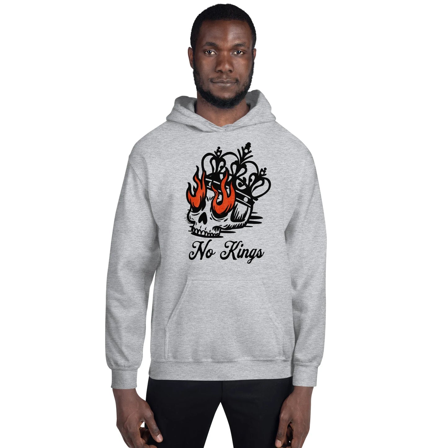 no kings democracy antifa skull, crown and flames graphic art, rebellion, anti trump, protest clothing, Rebel Girl Rampage