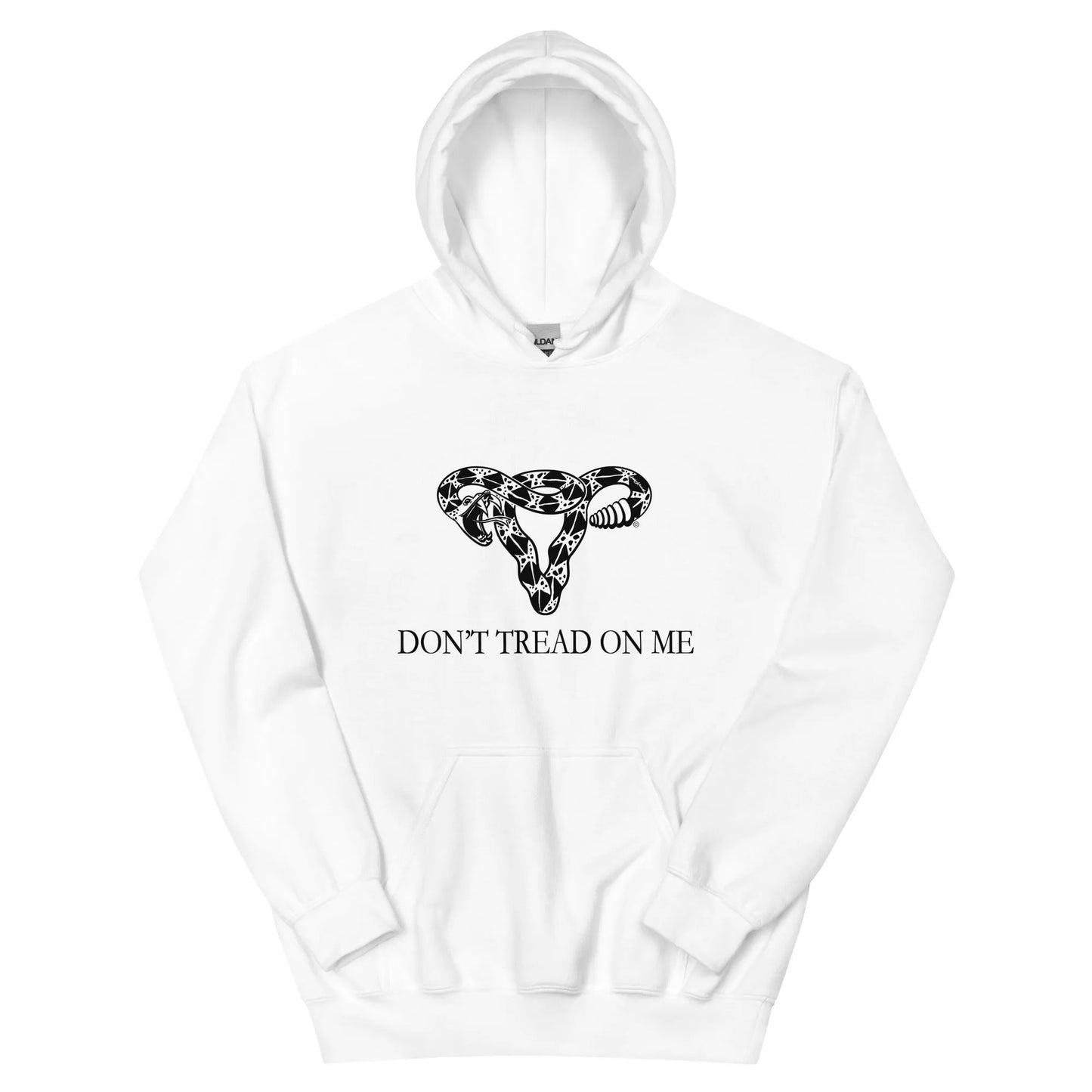 Don’t Tread On Me Feminist Snake Pro Choice Uterus Unisex Hoodie sweatshirt Women’s Abortion Birth control rights Roe V wade My Body My Choice Rebel Girl Rampage