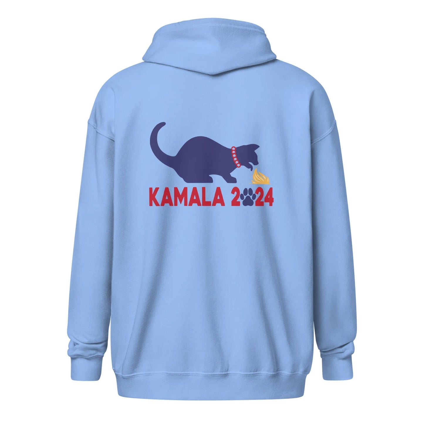 Kamala Kat Unisex Zip Hoodie, Rebel Girl Rampage