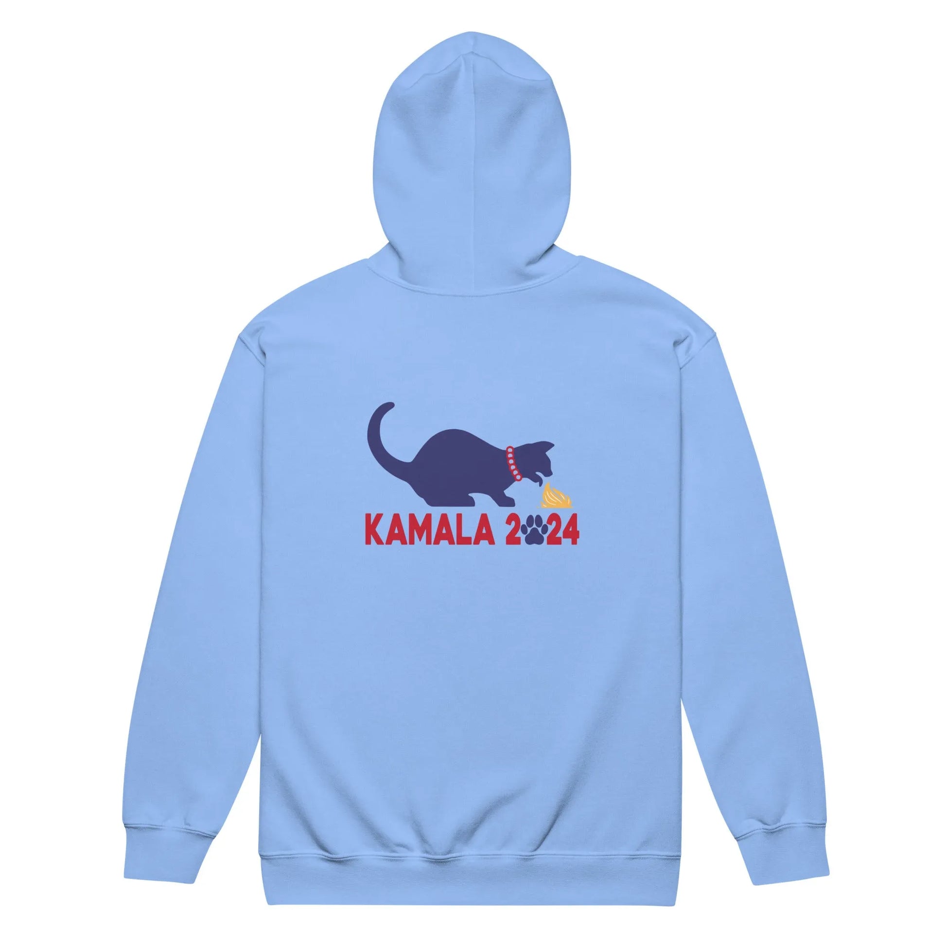 Kamala Kat Unisex Zip Hoodie, Rebel Girl Rampage