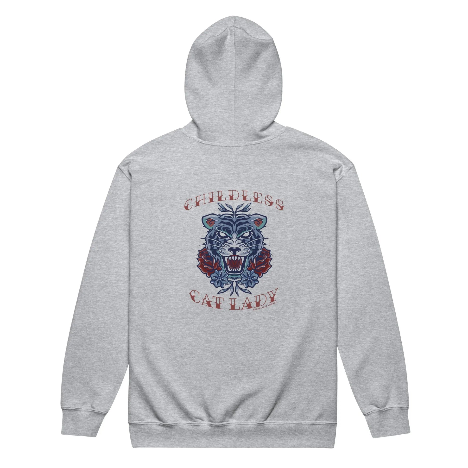 Childless Cat Lady Heavy Zip Hoodie, Rebel Girl Rampage