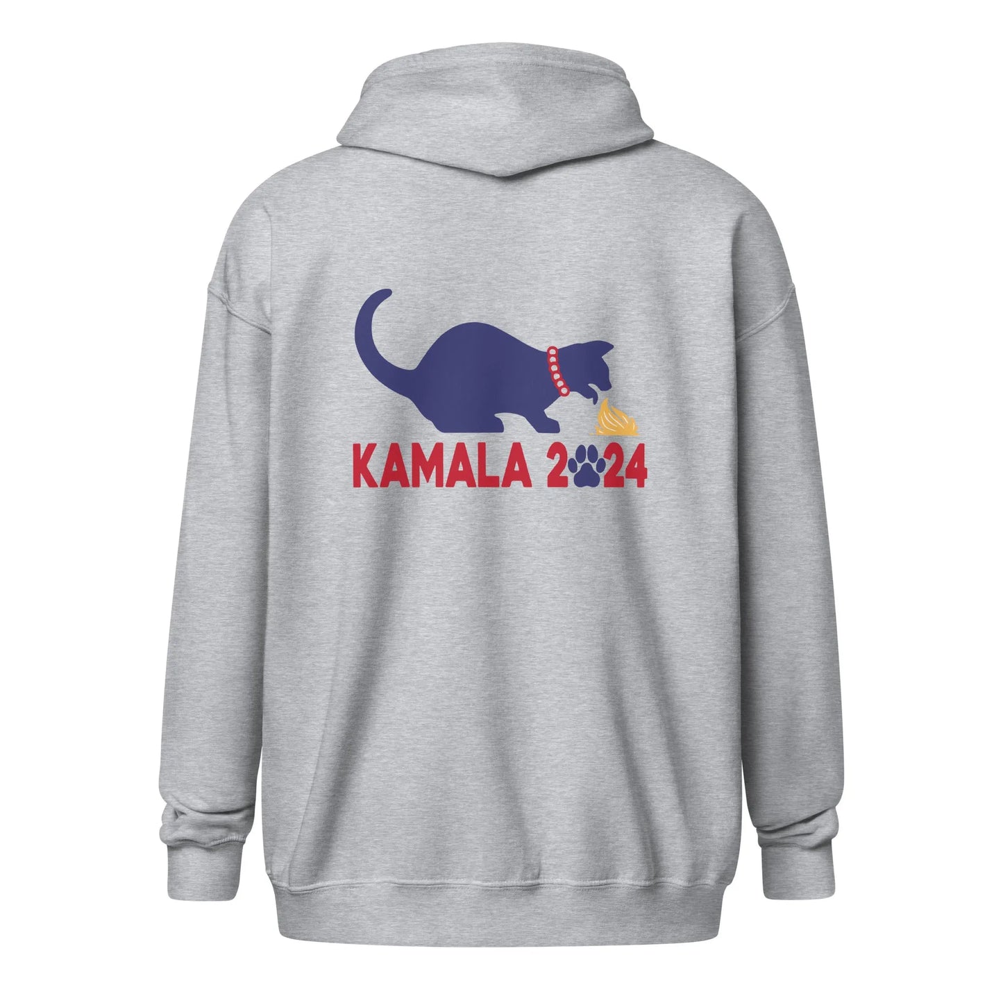 Kamala Kat Unisex Zip Hoodie, Rebel Girl Rampage, Hoodies, Shirts & Tops, Designs by Annie