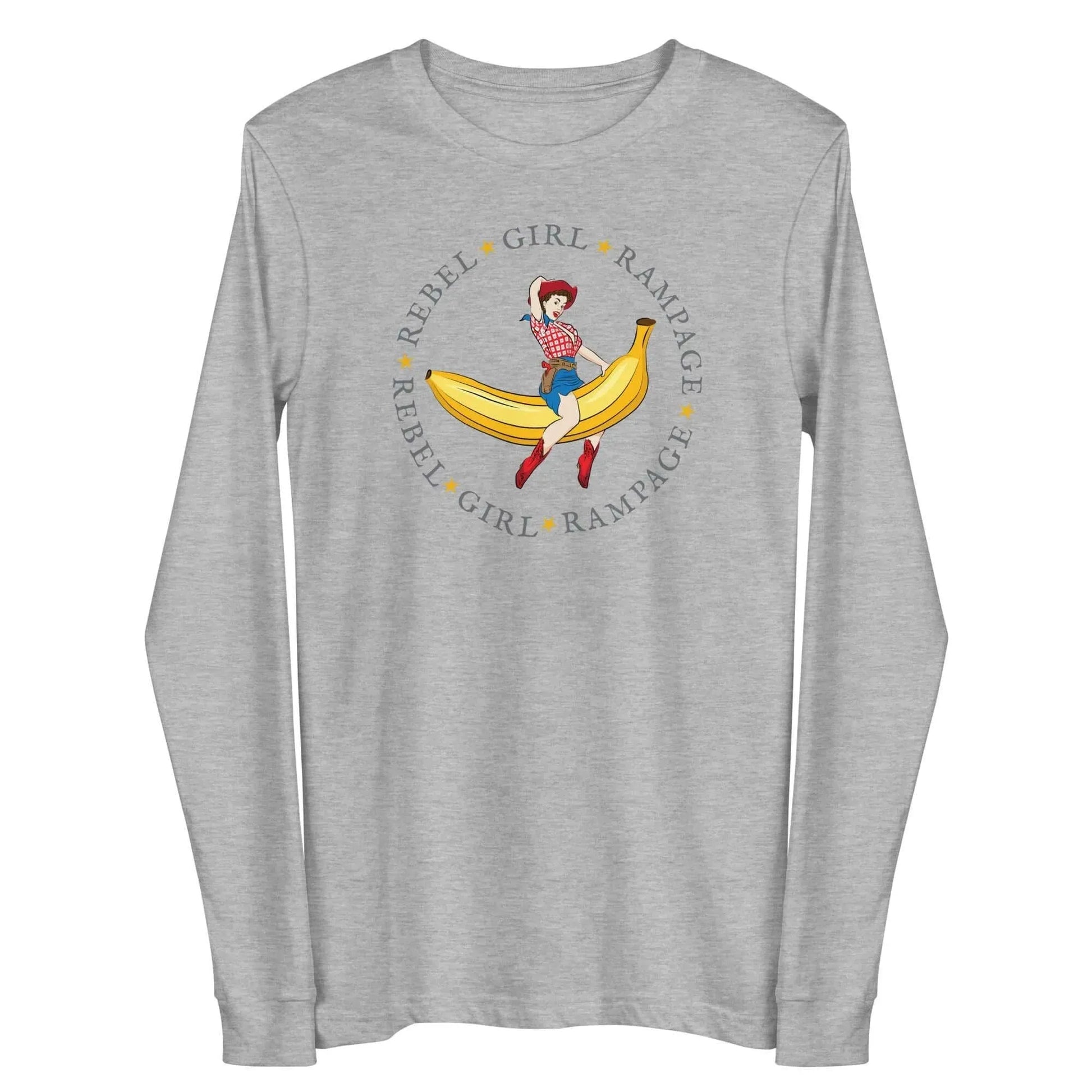 Banana Pinup Cowgirl Long Sleeve Tee