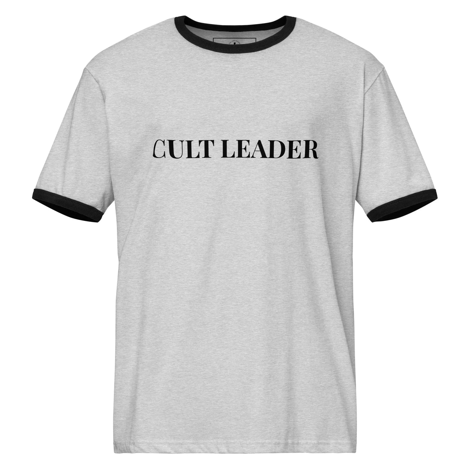 Cult Leader sassy, confident, witchy grey and black ringer t shirt, Rebel Girl Rampage