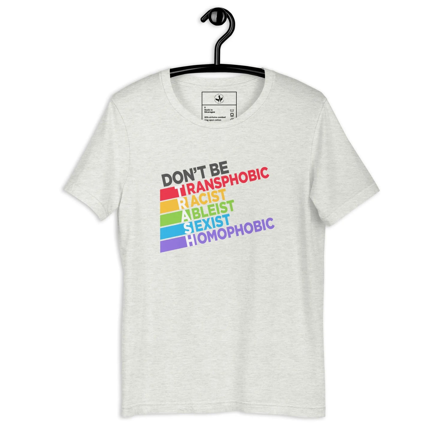 Don’t Be TRASH unisex t-shirt, LGBTQ, Feminist, Anne Lesniak, Rebel Girl Rampage 