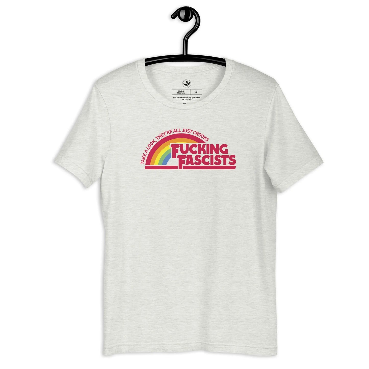 Effin Fascists Unisex T-Shirt, Antifascist, Equality, Protest, Rebel Girl Rampage