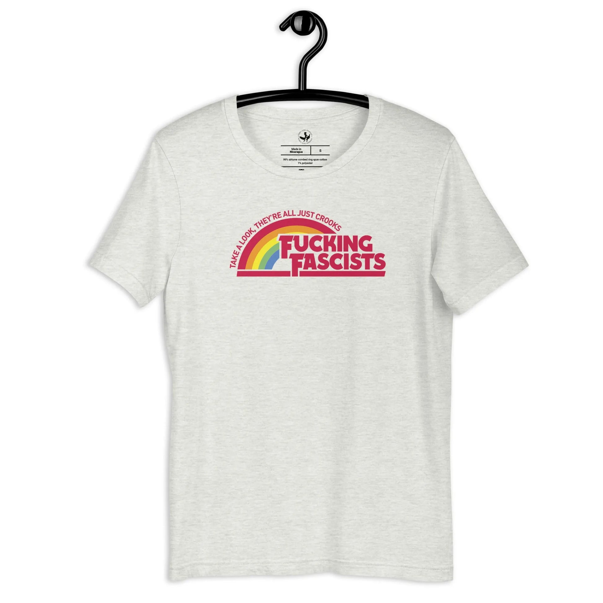 Effin Fascists Unisex T-Shirt, Antifascist, Equality, Protest, Rebel Girl Rampage