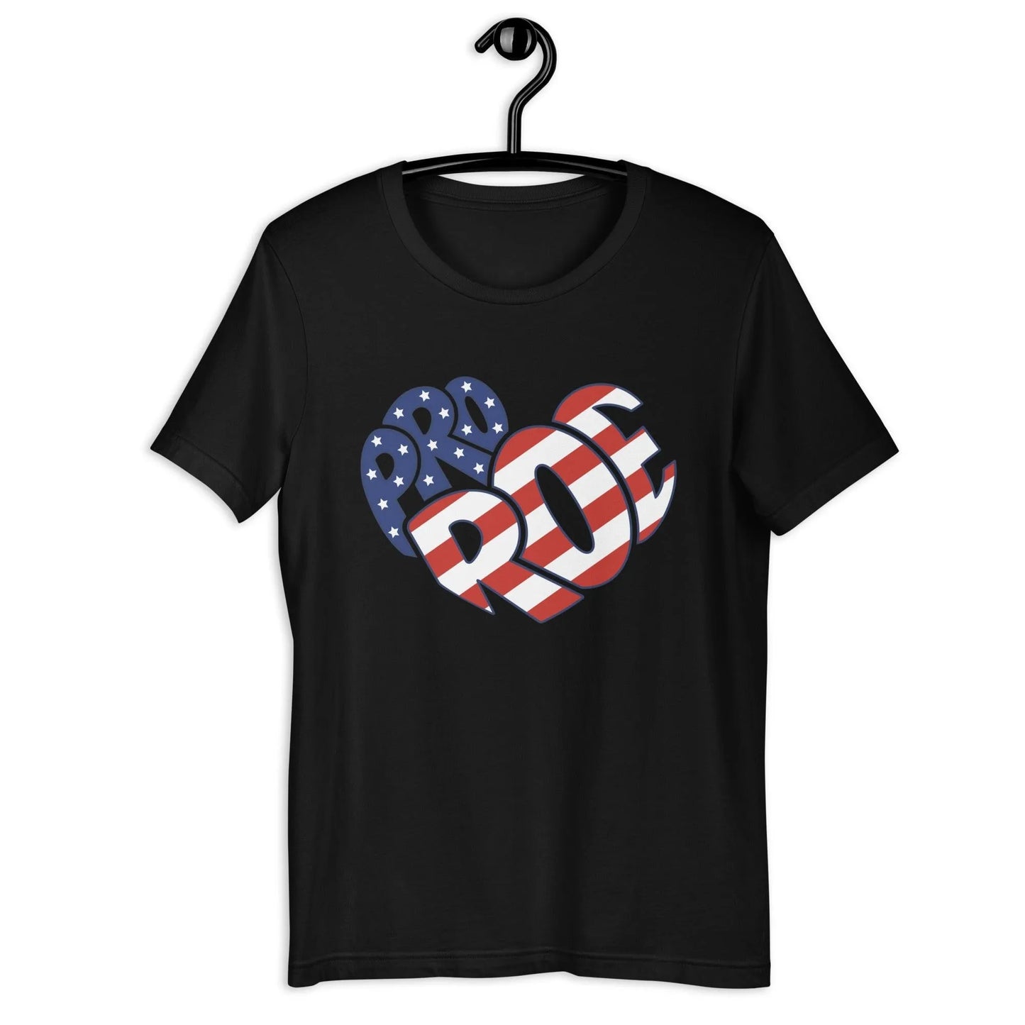 Pro Roe Abortion Rights unisex USA stars and striped t-shirt Rebel Girl Rampage